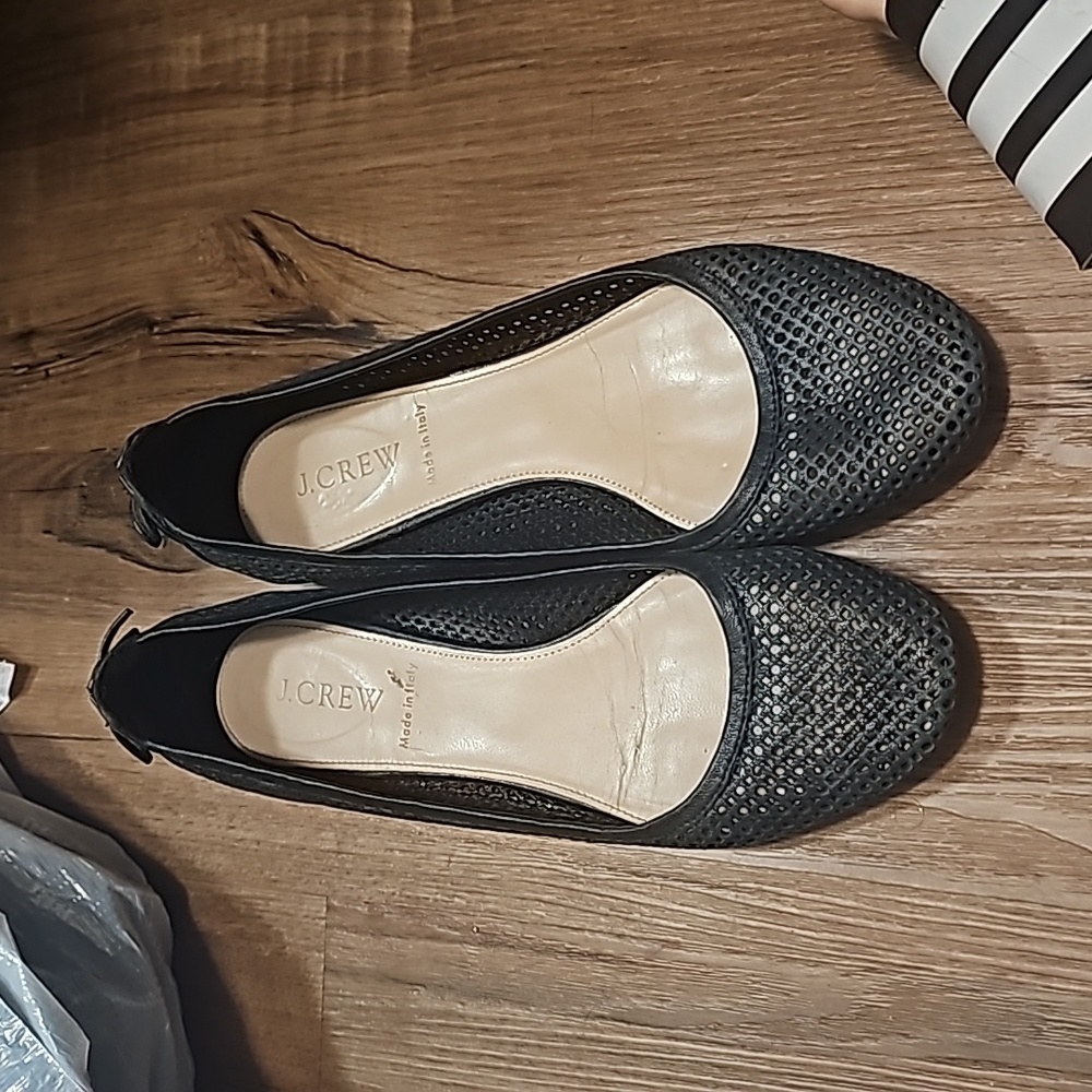 J crew flats navy